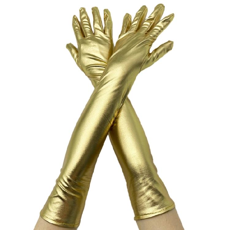 Длинные Панк Перчатки Длинные Перчатки из Искусственной Кожи Женские Перчатки для Pole Dance Танцевальные Перчатки