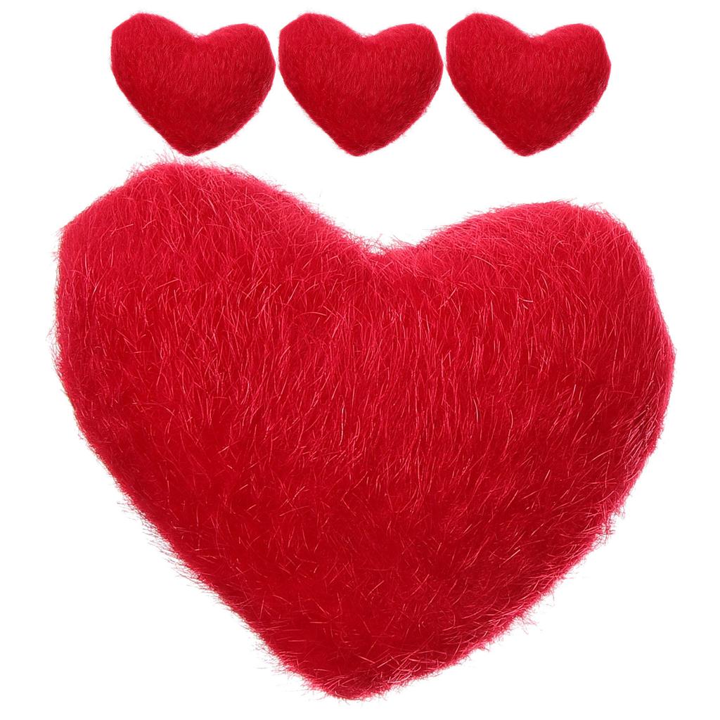 4Pcs Compact Sewing Pin Cushion Cute Heart Design Small Needle Organizer for Quilting Embroidery Sewing Accessories Household