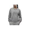 Jordan Letter Print Round Neck Fleece Sweatshirt Women Tops Carbon-Grey FZ2140-091
