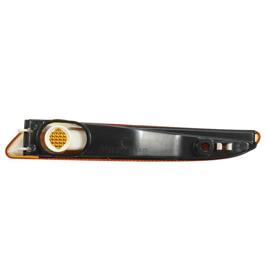 2x Amber Front Bumper Side Marker Light Lamp For Mercedes W211 E-Class 2007-2009