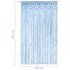 VidaXL Room Divider Curtain Window Blind Door Curtain Window Curtain Home Shop Window Interior Macrame Blue 323988