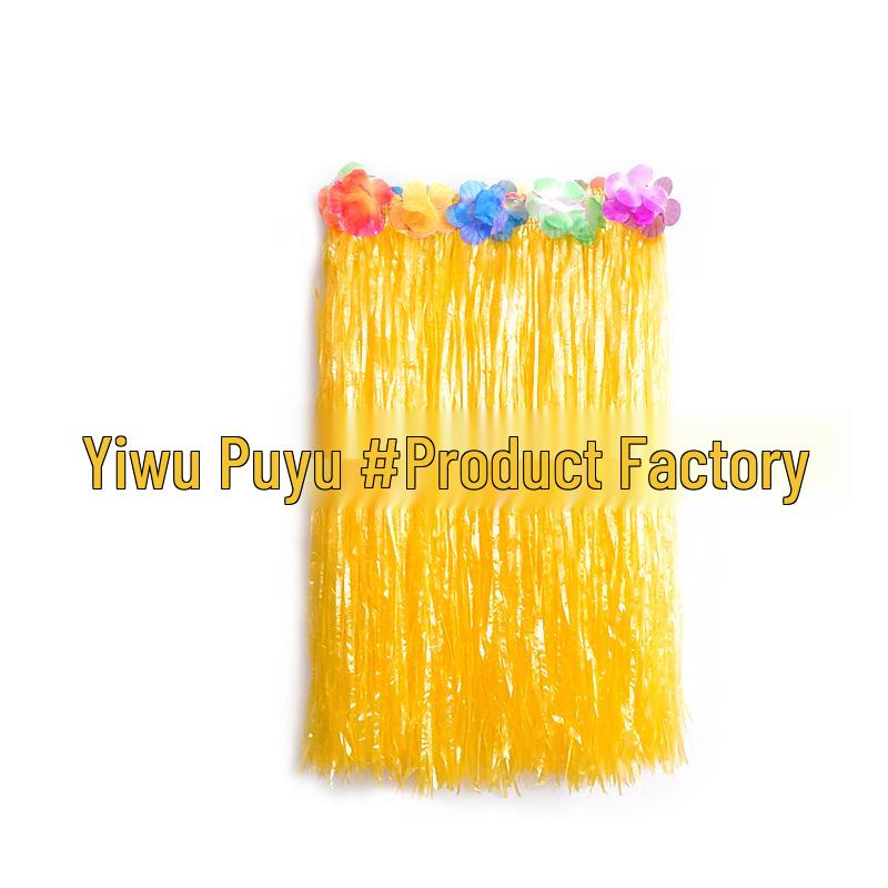 Children's Hawaiian Hula Skirt & Lei Set - Perfect for Performances, Weddings, Parties, and Costumes.