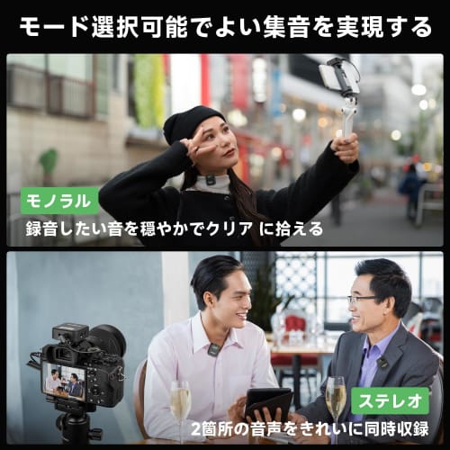 SYNCO G2 (A2) Wireless Lavalier Microphone, Supports Simultaneous Recording of Two People, Noise Cancellation, 3.5mm/Type-C Output, Long-Lasting Use,