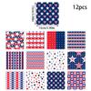 Independence Themed Day Striped Star Balloon Pattern Gift Box Packaging Paper