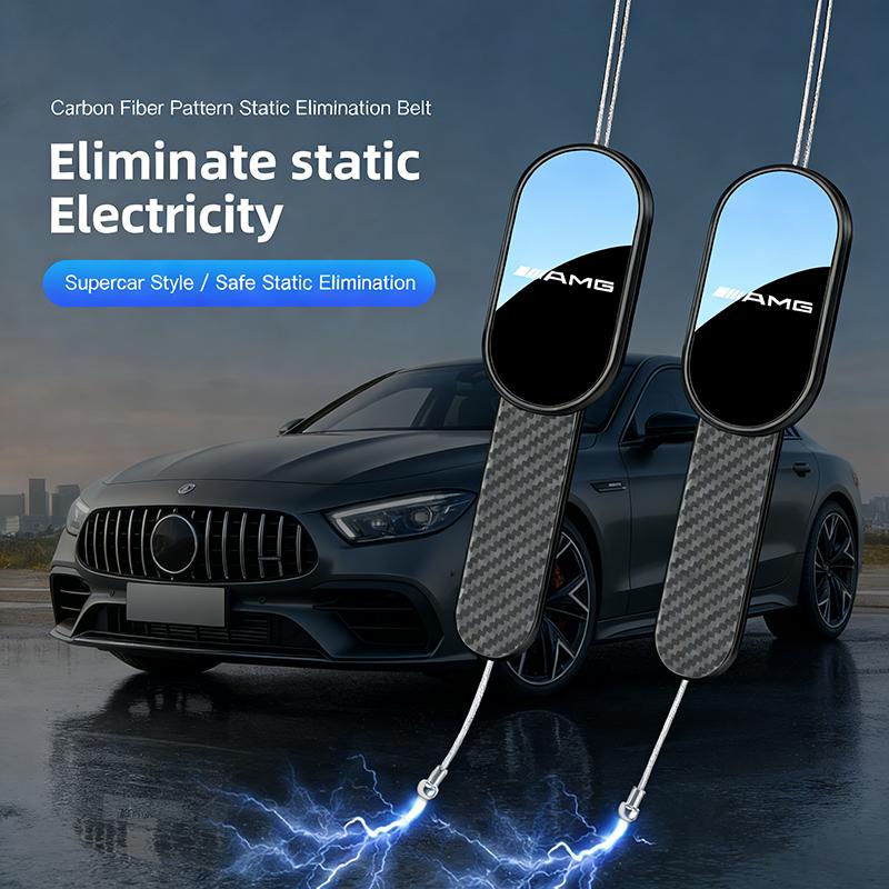 JBCR1 Car Anti-Static Belt Grounding Strip Adjustable Conductive Tool For Mercedes Benz AMG W203 W206 W220 W205 W211 W212 W201 W168