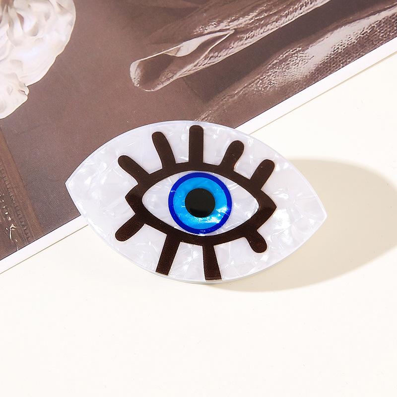 Devil's Eye Hairpin Round Grab Pin Headgear Blue Eyes Shark Clip Bohemian Evil Eye Greek Devil's Eye Hair Clips Claw Clip