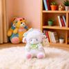 Plush Lamb Toy With Bowknot For Baby Gift And Kids Room Decor