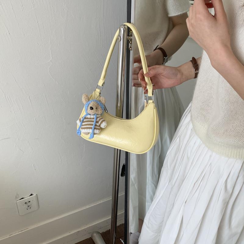 IELGY Retro Crescent Bag Spring Summer Dumpling Bag Commuter Shoulder Crossbody