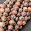 Designer Leopard Skin Jasper Beads, Matt Genuine Natural Gemstone, Round Loose Beads, 6MM 8MM 10MM Size Available.