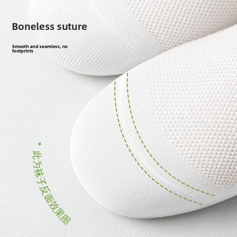 Spring and Summer Children's Thin Pure Cotton Anti-Odor Mid-Teenage Breathable Mesh All-Cotton Spring and Autumn Short Socks