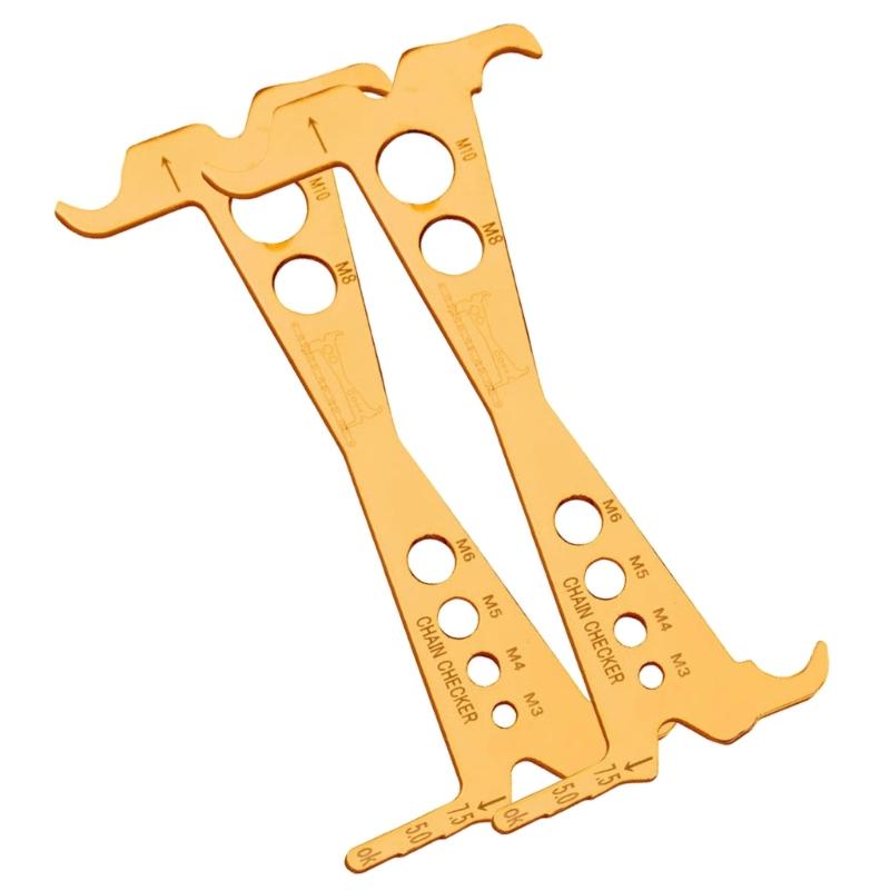 1/2pcs Bicycles Chain Checker Road Bike Chain Wear Indicators Gauge Measuring Ruler Tool Bicycles Chain Repair Tool