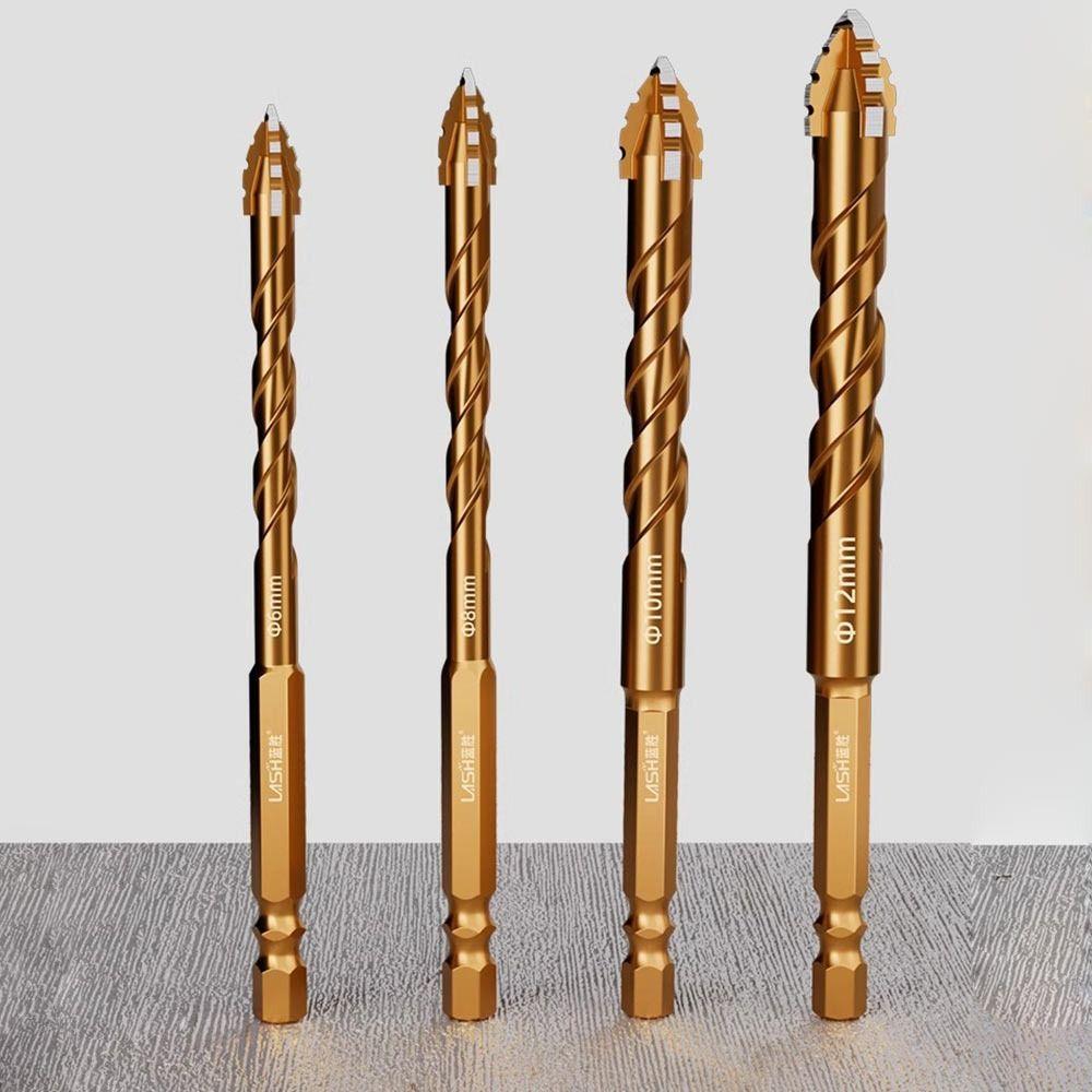 2/3/4/5Pcs Four-Edged Eccentric Drill Bit Skewed Head Concrete Drill Bit Set  Drilling Tool