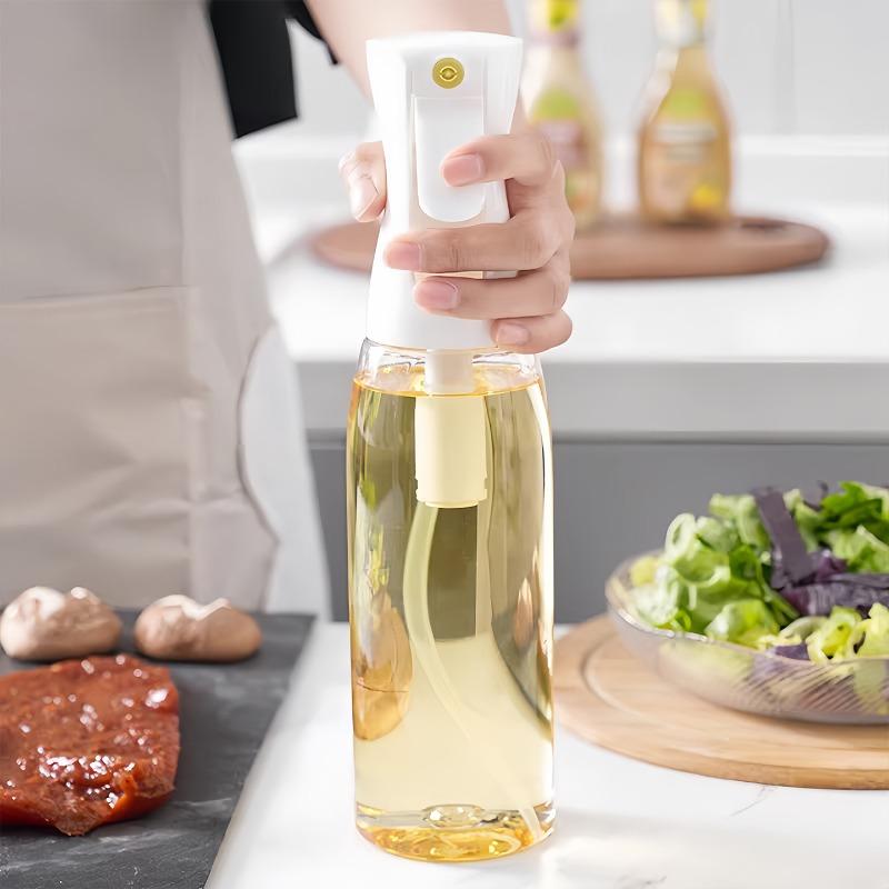 New Thickened Glass Oil Spray Bottle for Household Kitchen Air Fryer and Barbecue Cooking Oil Spray