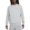 Nike Logo Embroidered Pattern Round Neck Knitted Sweatshirt Men Sweatshirt Dark-Gray FZ5203-063