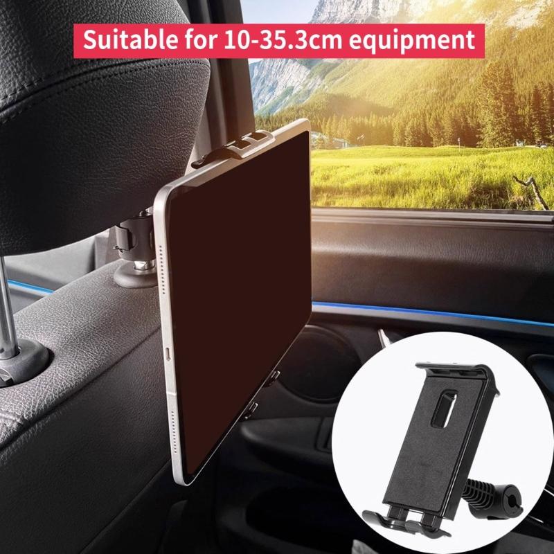 Car Backseat Mount Entertainment Holder for Tablets Phone, 360 Degree Rotatable, Long Drives Family Trips Easy to Clean