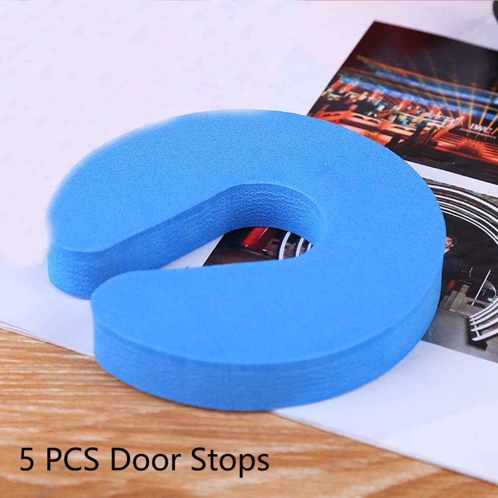 

C Shape Safety Foam Kids Children Security EVA Door Stops Gate Stopper Door clamp Stopper Clip синий