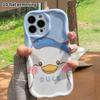 Phone Case: 2D Flat Design Suitable for iPhone 18 17 16 15 14 13 Pro Protective Case, Wink Little Duck, Perfect Christmas and Halloween Holiday Gift