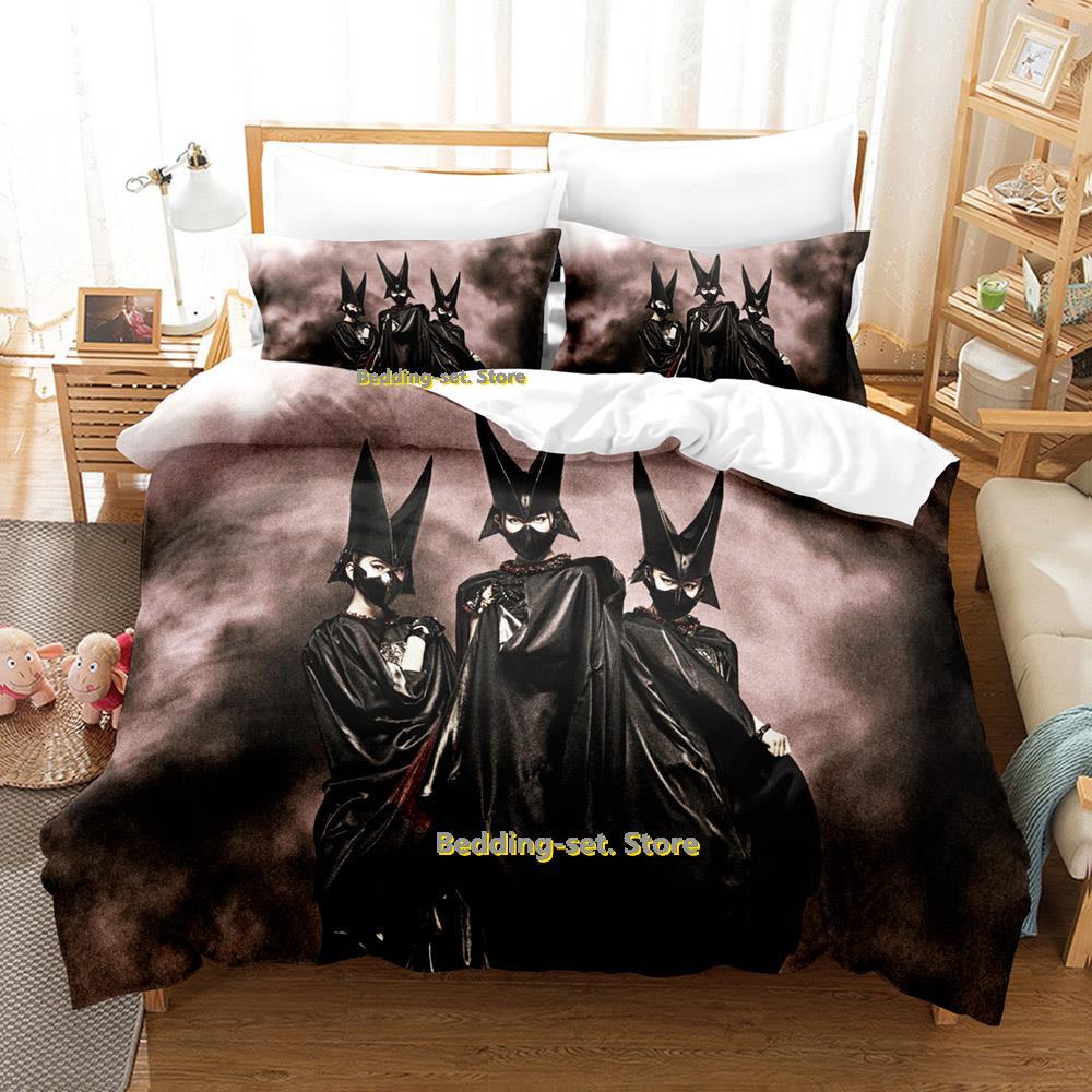 Comforter Babymetal Band Bedding Set Single Twin Full Queen King Size Bed Set Adult Kid Bedroom Three-Piece Suits 3D Anime Bed Sheet