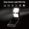 Motion Sensor Solar Outdoor Lights 360 Degree Rotatable Solar Security Light IP65 Waterproof Motion Sensor Clip Lamp For Porch