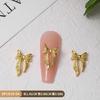 3D Metal Bows Nail Charms Nail Jewels Ribbow Bowknot Nail Art Decorations Nail Stud Nail Art Accessories for Women Girls