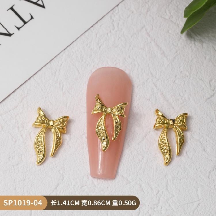 3D Metal Bows Nail Charms Nail Jewels Ribbow Bowknot Nail Art Decorations Nail Stud Nail Art Accessories for Women Girls