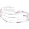 VidaXL Sommier à Lattes de Lit avec Matelas et LED, Lit Rembourré, Lit Double, Lit Adulte de Chambre à Coucher Intérieur, 3134458