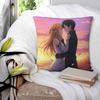 Sword Art Online Asuna And Kirito Anime Square Pillowcase Cushion Cover Pillow Case Throw Pillow Cover for Home Bedroom Car