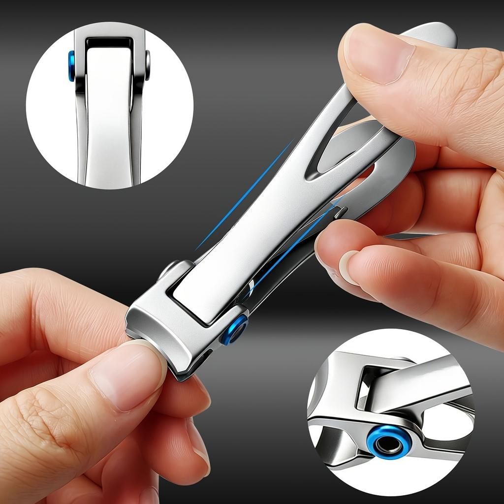 Xiaomi 1pc Stainless Steel Nail Clippers Sharp Precise Edges for Fingernails And Toenails Thick Nail Trimmer Sleek Modern Design