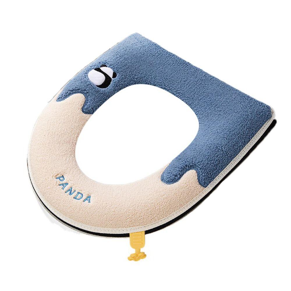 

Более толстая подушка для сиденья унитаза, ручка, коврик для табурета, универсальный плюшевый чехол для сиденья унитаза, туалет