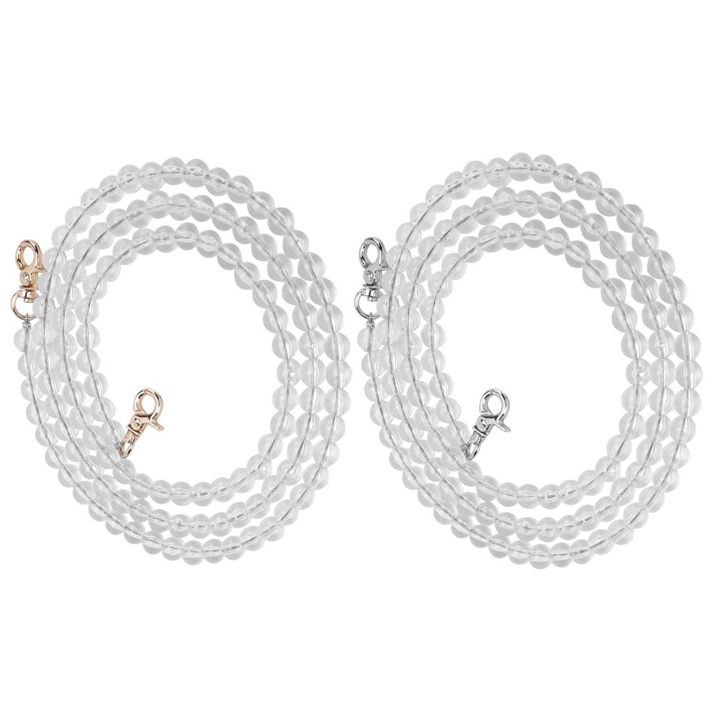 2ks Popruh na tašku Akryl Kov DIY Mobilní telefony Dekorativní doplňky pro dívku ženu 1 metr