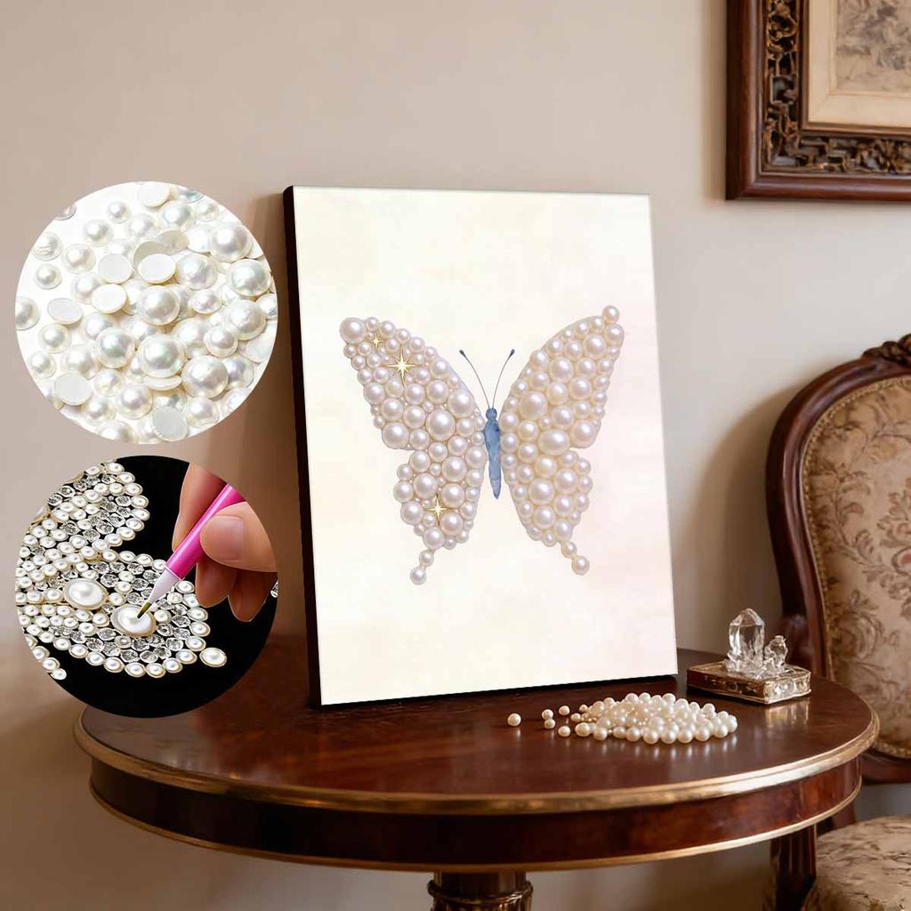 Pearl Painting Kit Spotted Butterfly Theme Frameless Handicraft DIY Bedroom Decoration Living Room Wall Art Room Decoration Art Craft Decoration