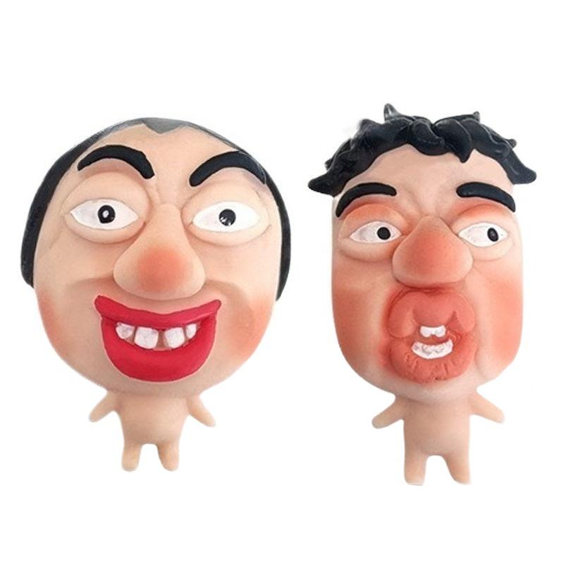 Fun Ugly Facial Squeeze Toy Colleague Kneading Expression Character Fidget Toy Homemade Pimple Prank Toy Cute Slow Rebound Gift