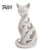 Desk Toys for Adults Spiral Cat Sculpture Resin Ornament, Creative Twisted Statue, Artistic Modern Indoor Decorations Desktop Decor Home Living