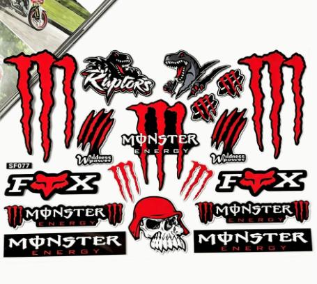 Non-Reflective Sticker Sheet No One Size