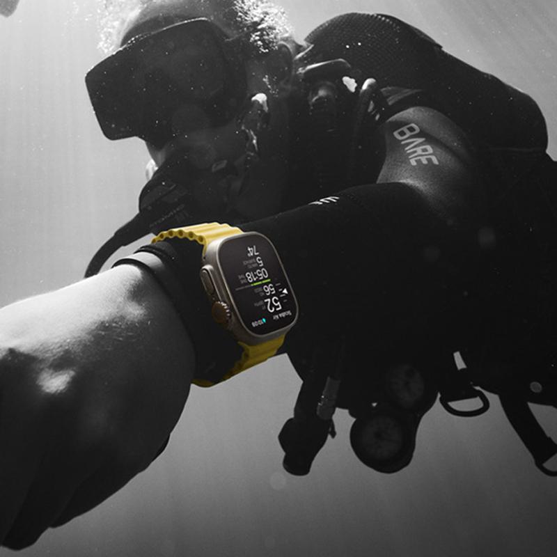 Ocean Band für Apple Watch Ultra Strap Serie 8 7 6 5 4 3 Silikonarmband für iWatch 49mm 44mm 40mm 45mm 41mm 42mm 38mm Bänder