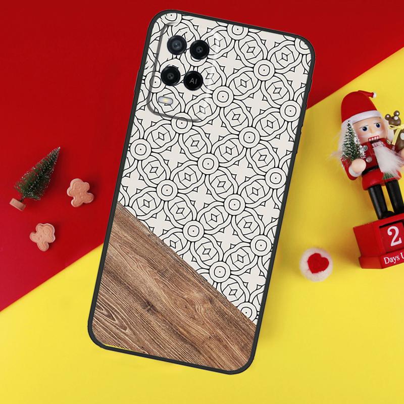 Boho Botanical Leaf Cow Cactus For OPPO A96 A76 A16 A52 A72 A92 A98 A78 A58 A5 A9 A15 A17 A77 A53S A57S A94 A74 A54 Case