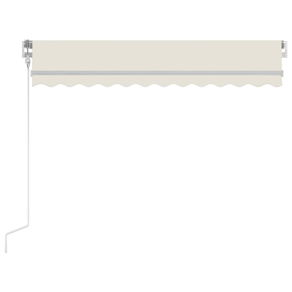 Automatic Awning with LED & Wind Sensor 350x250 cm Cream