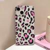 INS Black Leopard Print Phone Case For iPhone 15 13 11 12 14 16 Pro Max 13 12 Mini 15 16 Plus Soft Shockproof Bumper Cover Funda