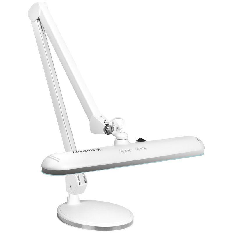 Elegante 801TL LED Salonlamp Wit met Vaste Voet – Professionele LED Manicure- en Pedicurelamp met Instelbare Lichtkleur en Intensiteit voor Nagelstudio en Beautysalon