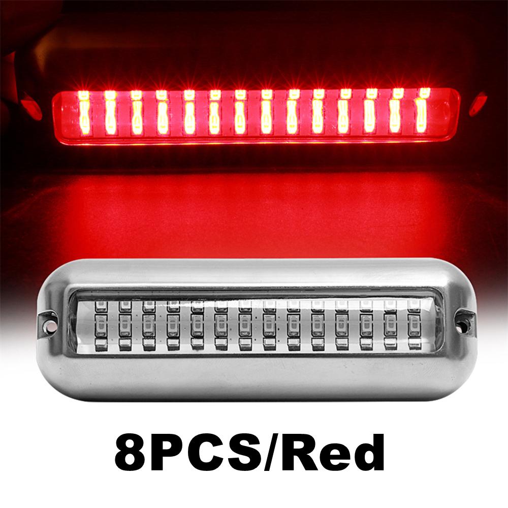 8PCS Underwater Light For Boats Speedboat Boat Lights 42 LED Navigation Lighting Boat Marine Transom Light RVS Yacht Accessories