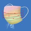 Children's Tie-dyed Disposable  Industrial Three Layer Face Mask
