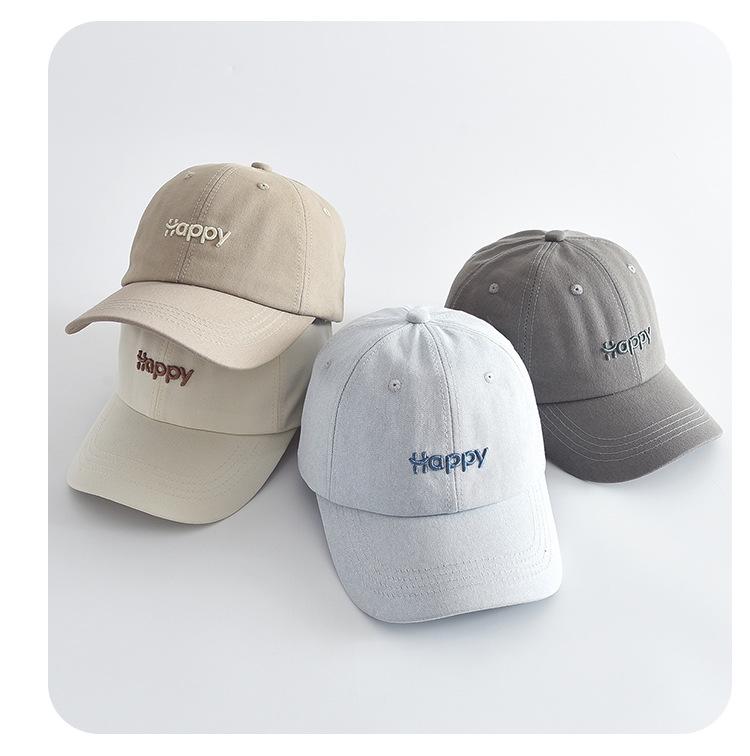 Classic Embroidered Letter Baseball Cap - Solid Color Sun Hat for Outdoor Sports