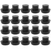 20pcs Protective Billiard Cue Rubber Plug Black Billiard Tail Cover  Billiards Game