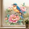 Painted Flower and Bird Glass Stickers 2026 for Home Door and Window Decoration