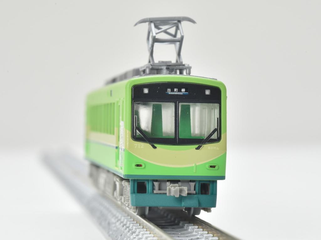 Railway Collection Tetsuro Eizan Railway 700 Series Renewal Car No. 712 Green Diorama Supplies