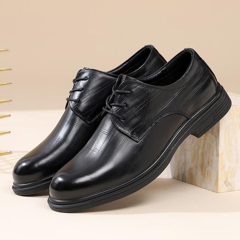 

Leather shoes men s leather suit business high-end wedding shoes first layer cowhide dress British style men s shoes versatile spring new models 44