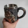 Novelty Coffee Mugs 400ml Resin Raging Ape Home Decoration Dad Coffee Mug For Cold Weather Picnic Fishing Outdoor Water Campfire