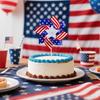 10 Pack Pinwheels Patriotic Decorations, American Flag Stick Wind Spinners With Stake For Independence Day, Memorial Day Julys Of 4th Party Supplies