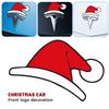 For Tesla Christmas Decoration Stickers For Model Y Santa Hat Front Logo Modification Creative Car Accessories Fest Hat Stickers