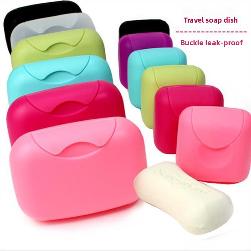 1pcs Portable Waterproof Travel Soap Box Large Size Plastic Soap Holder with Lid Creative On-the-go Soap Case